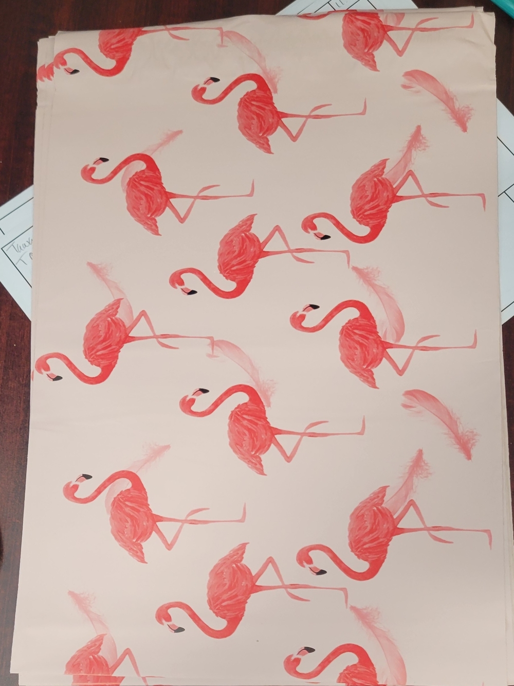20 Flamingo Print Poly Mailers  10x13
